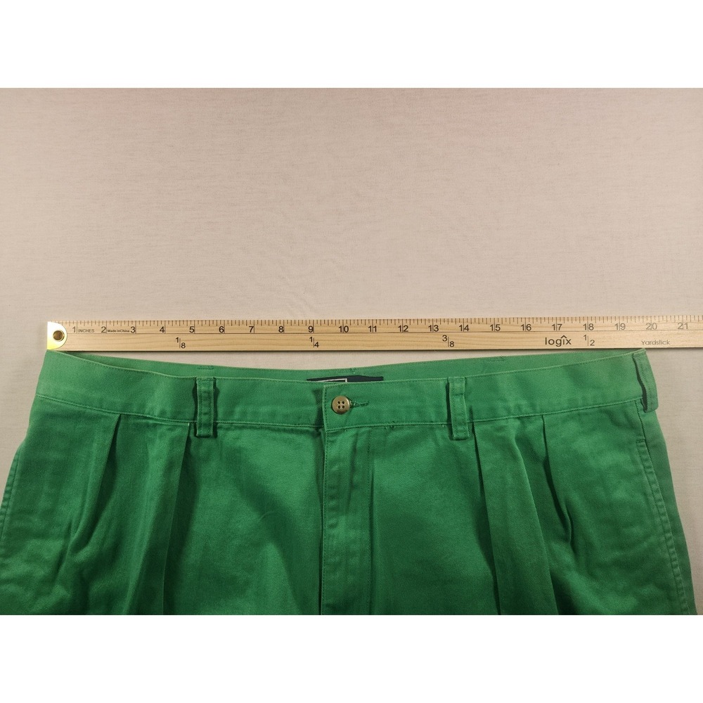 Polo Ralph Lauren Tyler Short Mens 40 Green Pleated Classic Chino Cotton Golf - Picture 4 of 9